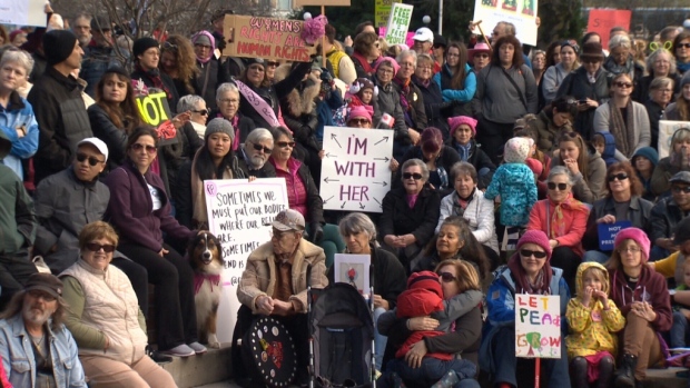 'We all fight back': Huge turnout in Victoria for Women's March - CTV Vancouver Island
