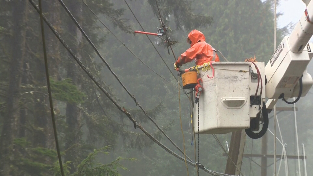 On Vancouver Island, thousands of people were affected by a power outage