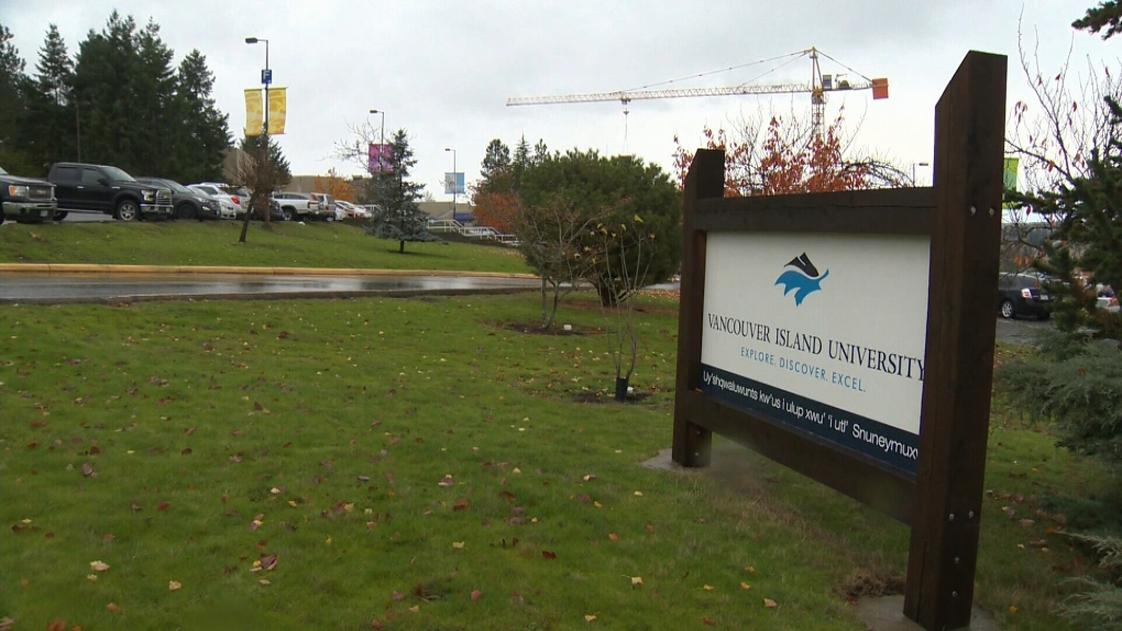 The Vancouver Island University campus in Nanaimo, B.C., is shown. Nov. 15, 2017. (CTV Vancouver Island)