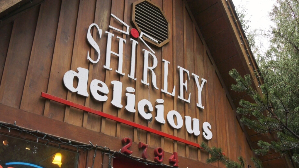 Shirley Delicious Cafe, located in Shirley, B.C., is shown in January 2020. (CTV News)