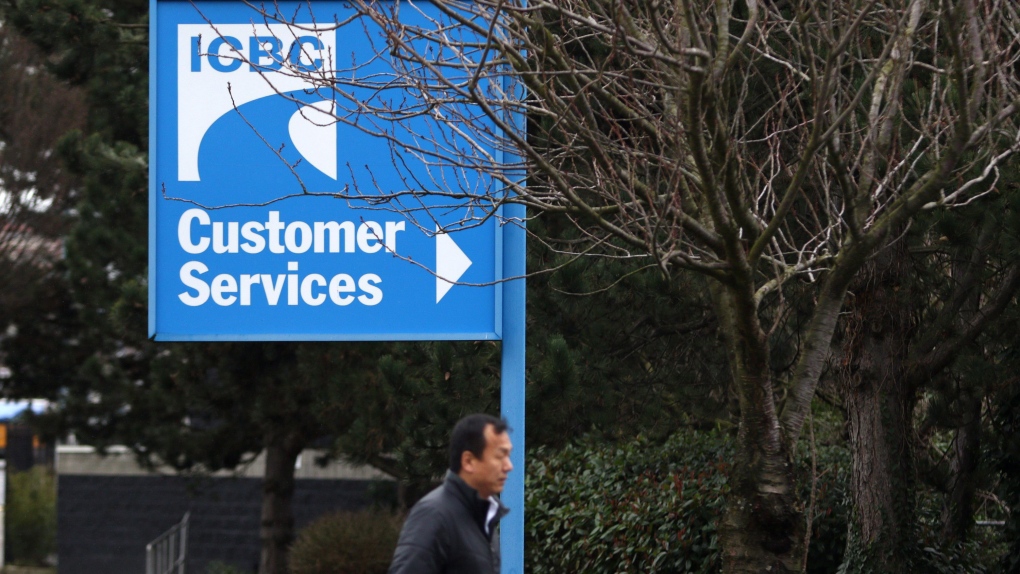 Signage for ICBC (Insurance Corporation of British Columbia) is shown in Victoria, on Tuesday, Feb. 6, 2018. (Chad Hipolito / THE CANADIAN PRESS)