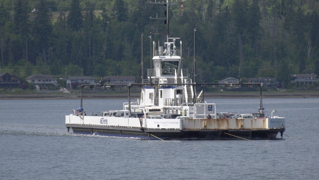 The Baynes Sound Connector runs between Buckley Bay on Vancouver Island and Denman Island. (CTV News)