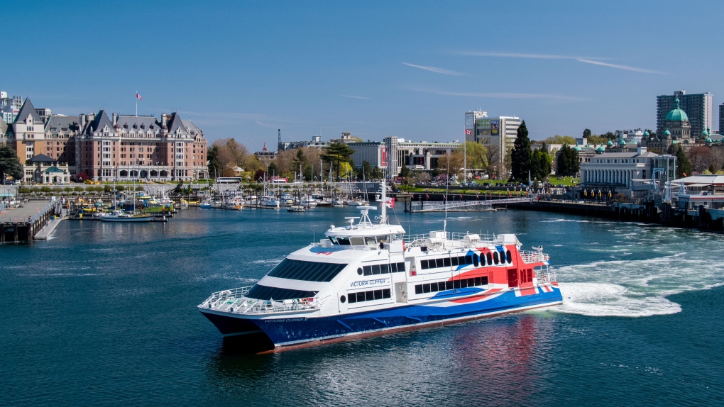 The federal government has announced that it will restart border services at several Vancouver Island ports, including the Belleville Street Terminal, where Clipper Vacations docks on its sailings between Victoria and Seattle, WA: (Clipper Vacations)
