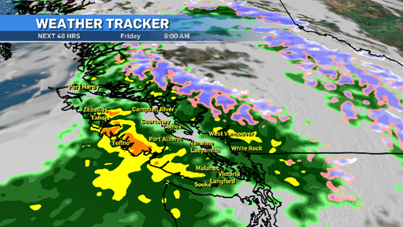 Rainfall, wind alerts in effect for Vancouver Island as atmospheric ...