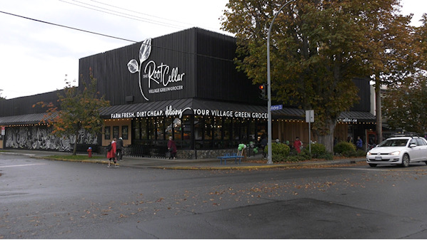 The new Root Cellar location is pictured on Cook Street at the former Oxford Foods site: Oct. 20, 2021 (CTV News)