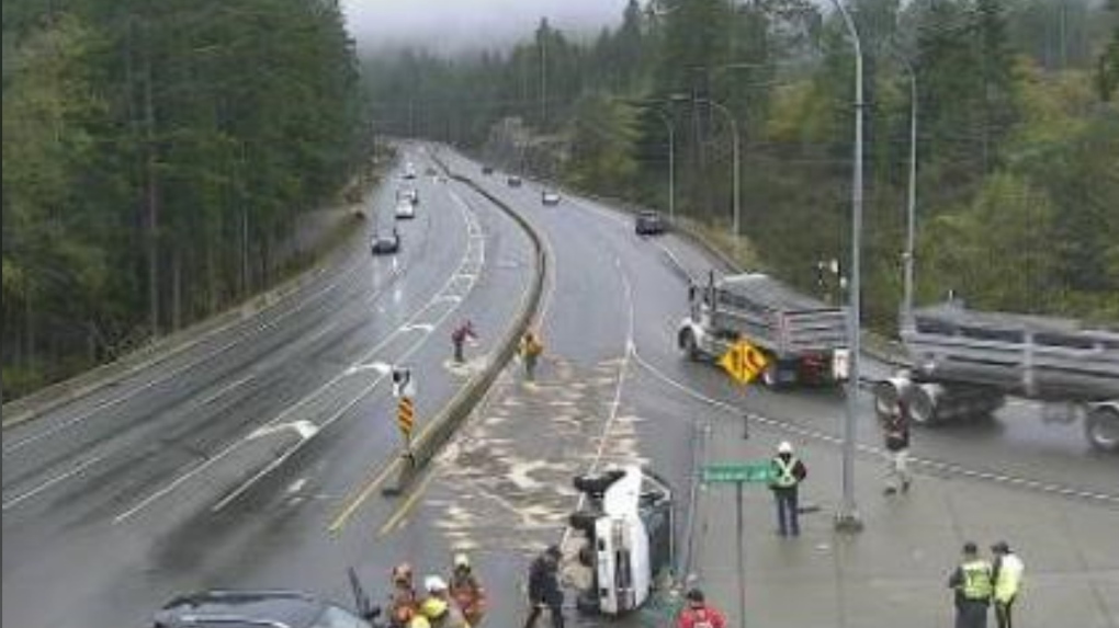 Malahat Reopens After Rollover Crash Ctv News 