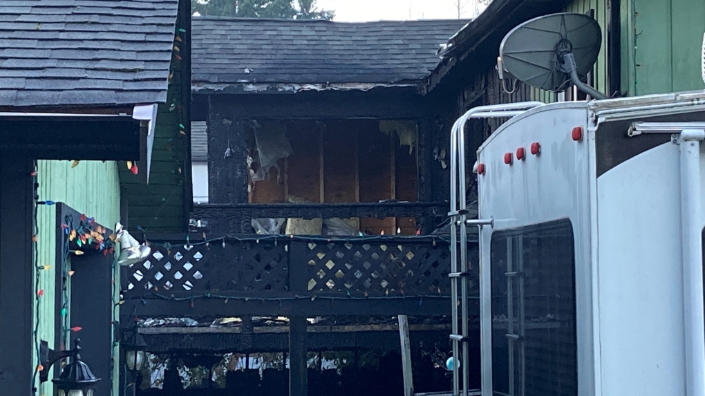 The fire caused significant damage to a home on Rita Road. (CTV News)