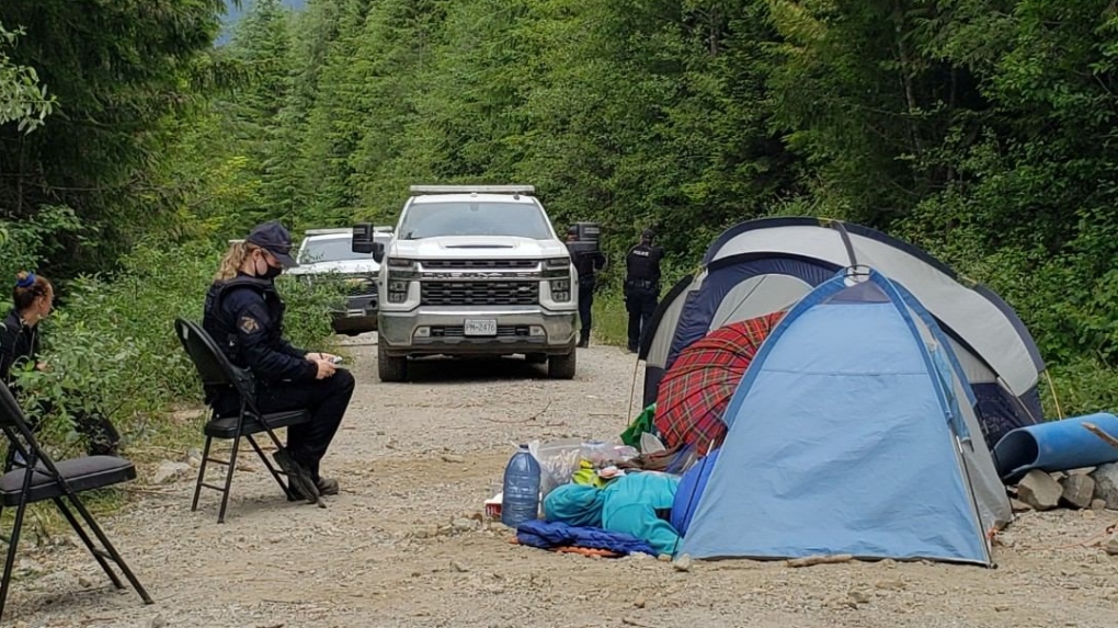 There have now been 356 arrests in the Fairy Creek area since police began enforcing the injunction in May, including at least 22 people who have been arrested more than once.(RCMP)