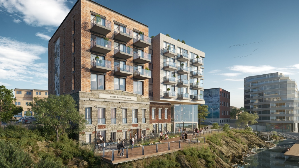 A rendering of the Northern Junk project, located at 1314 and 1318 Wharf St. is shown: (Reliance Properties)