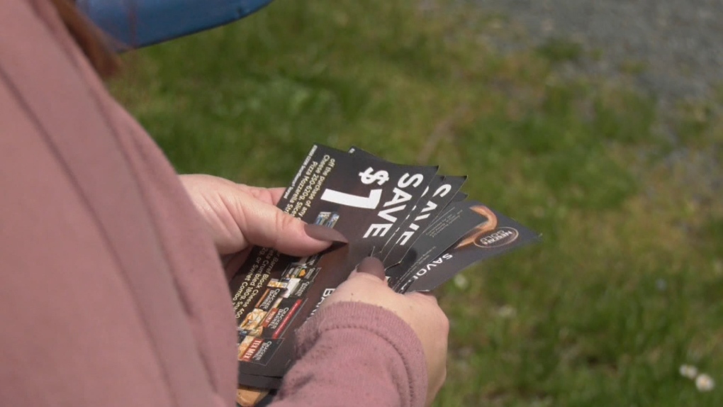 Sooke resident Cindy Larson made the switch to seeking out ultimate savings around the time she became a stay-at-home mom in 2018, and shares her finds on Instagram at @yyj_couponer. (CTV)