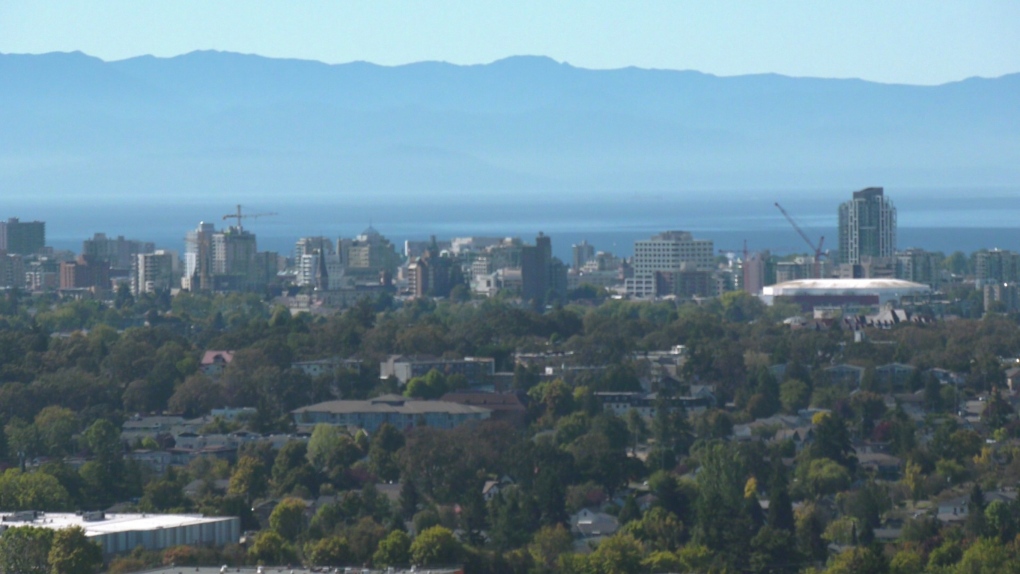 Downtown Victoria is shown. (CTV News)