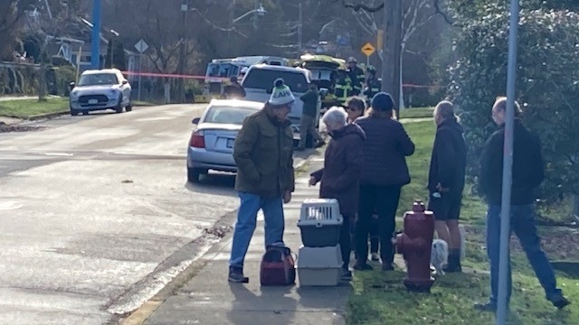 FortisBC says it received a report of a damaged gas line around 11:30 a.m. Jan. 23, 2023. (CTV News)