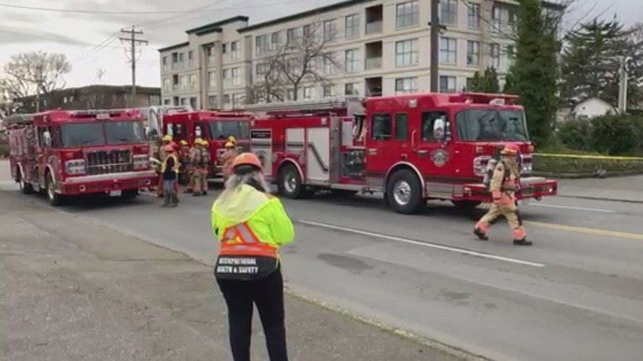 Firefighters were notified of the gas leak around 2 p.m. Wednesday. (CTV News)