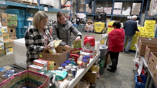 More than 600 volunteers helped out at the food bank this year, including 200 who help on a weekly basis.
