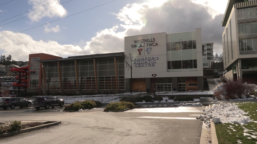 The YMCA-YWCA in Langford, B.C., is shown. Feb. 28, 2023. (CTV News)