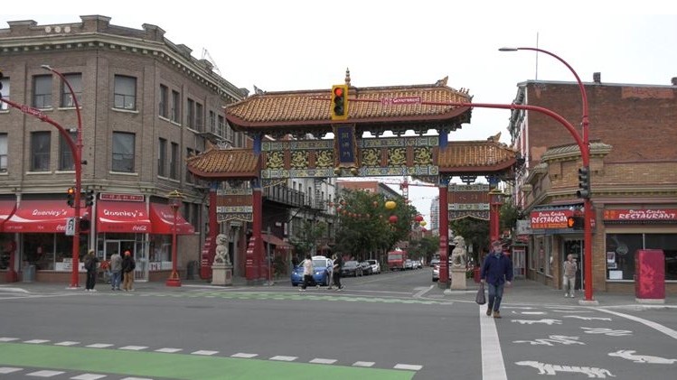 The Gates of Harmonious Interest in Victoria’s Chinatown as seen on May 23, 2023. (CTV News) 

