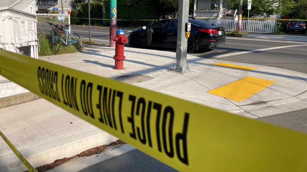 Cyclist struck in Victoria, section of Bay Street closed