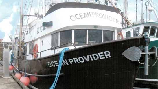 Fisheries and Oceans Canada says the vessel Ocean Provider was boarded by officers approximately 42 nautical miles off Barkley Sound, near Bamfield. (DFO)