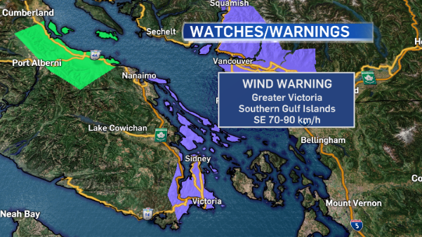 New round of rainfall and wind warnings for Vancouver Island | CTV News