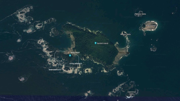 map of Bartlett Island