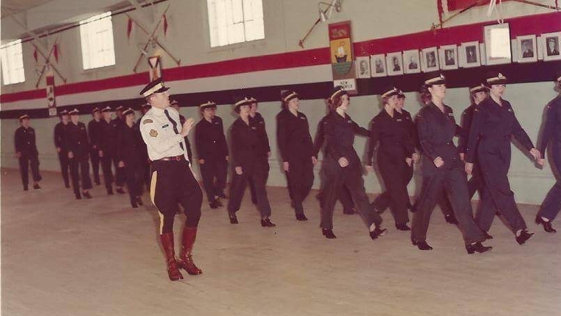 RCMP officer women marching