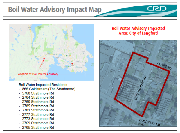 boil water advisory impact map