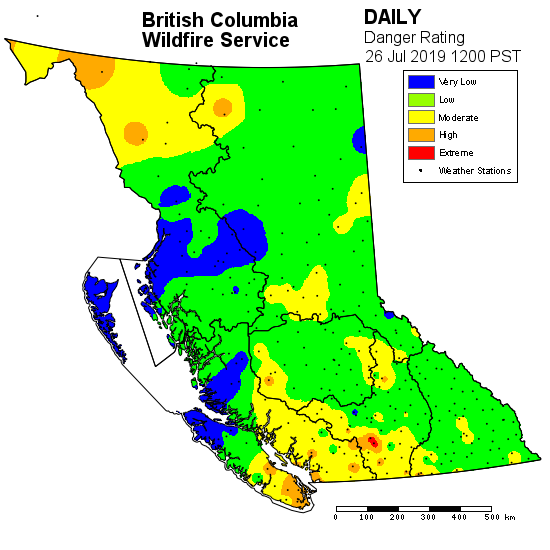 wildfire danger rating