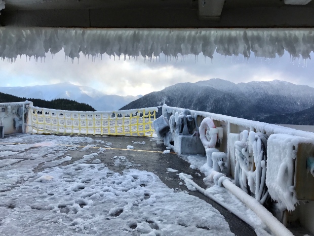 Nimpkish frozen ferry