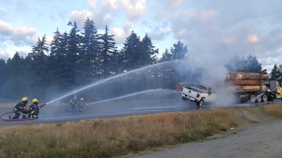 Nanaimo truck fire